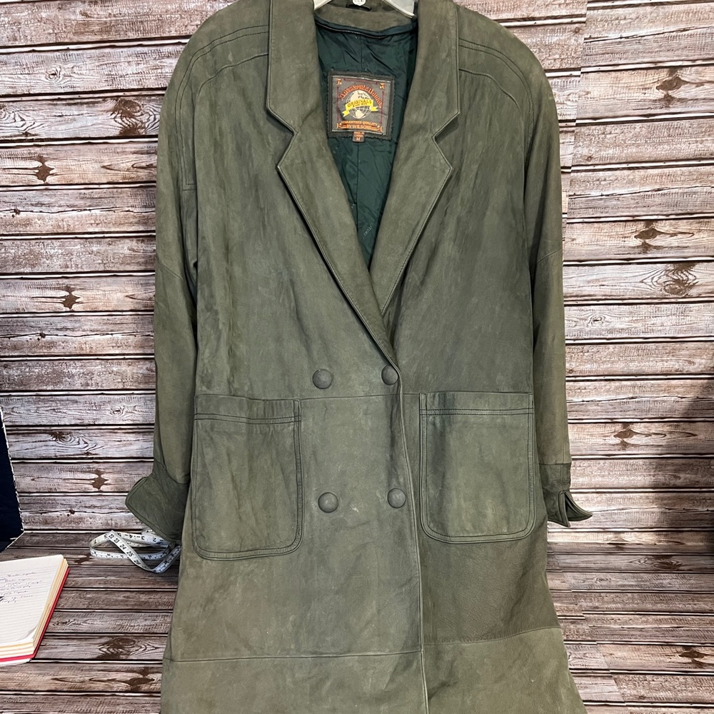 Wilson’s Adventure Bound Green Trench Coat Medium MD